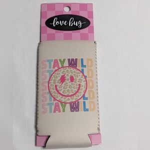 NEW Stay Wild Slim Can Cooler Koozie